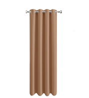 Thermal Blackout Curtains 46x54" – Grey Eyelet Room Darkening Drapes, 2 Panels
