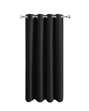 Thermal Blackout Curtains 46x54" – Grey Eyelet Room Darkening Drapes, 2 Panels