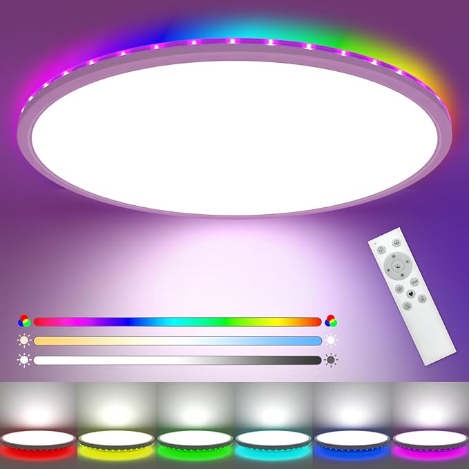 30CM LED Ceiling Light with Remote & RGB Backlight