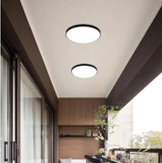 24W Round LED Flush Mount Ceiling Light, Acrylic Lamp Shade, Lighting Fixture for Bedroom Corridor Decoration