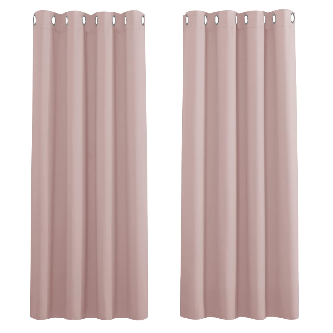 Blackout Thermal Eyelet Curtains 46x54" – 2 Panels for Bedroom & Living Room