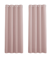 Blackout Thermal Eyelet Curtains 46x54" – 2 Panels for Bedroom & Living Room