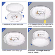 Modern Cool White LED Round Ceiling Light
