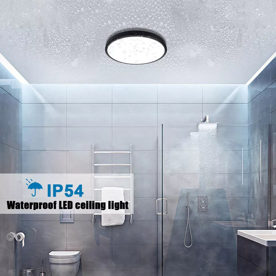 Modern Round LED Ceiling Light – 12W/18W, Waterproof, 6500K