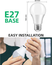 7W E27 LED Bulb, Non-Dimmable, Pack of 6