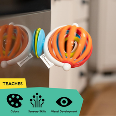 Baby Einstein Sticky Spinner – High Chair Activity Toy with Rattle & Spinning Wheel, 3+ Months