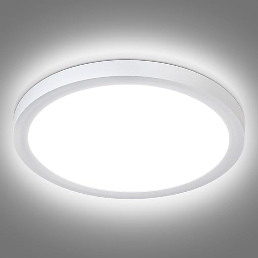 24W LED Ceiling Light, 5000K Daylight, IP44, 2200LM Ø28.5cm Flush Mount