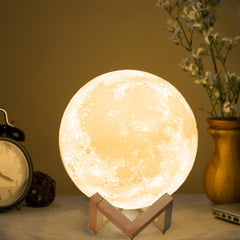 3D Printed Moon Lamp Touch Control Night Light