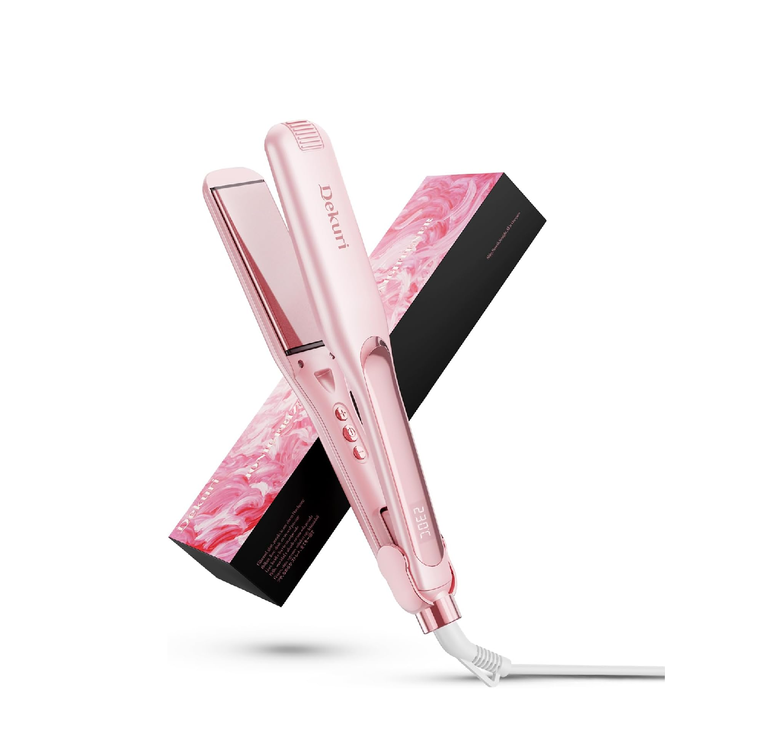 Professional 42mm Wide Plate Hair Straightener – Water-Based Ceramic Flat Iron for Silky, Smooth Hair