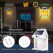 Solar Motion Sensor Wall Light for Outdoors