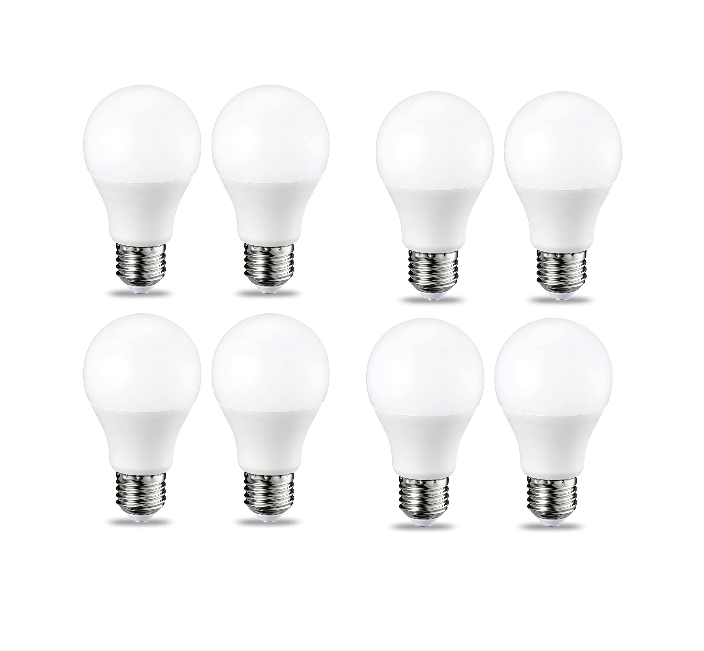 A19 E27 7W Screw Bulb, 6000K, (Pack of 6)