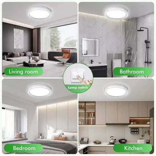 LED Round & Square Ceiling Light – 12W-48W, IP44