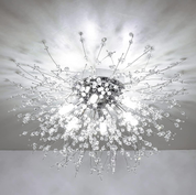 Modern Crystal Firework Ceiling Light – 6 G9 LED Chandelier