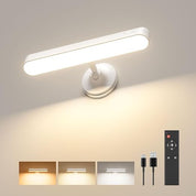 PopoIron Rechargeable RGB Wall Sconce with Remote Control