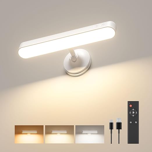 PopoIron Rechargeable RGB Wall Sconce with Remote Control