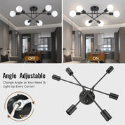 Clerance Sale - Modern Ceiling Light, 6 Lights Chandelier Ceiling Light for Living Room, Bedroom, Kitchen