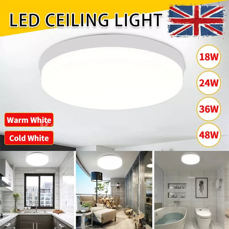 36W LED Round Ceiling Light – Warm & Cool White