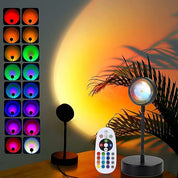 Sunset Projection Lamp with 16 Colors and Timer