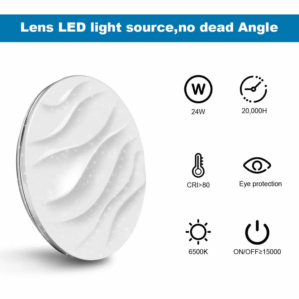 Modern LED Ceiling Light Round Panel – Energy-Efficient Indoor Downlight for Bathroom, Kitchen & Bedroom