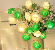 Romantic Pink Rose Fairy Lights – 20 LED Battery