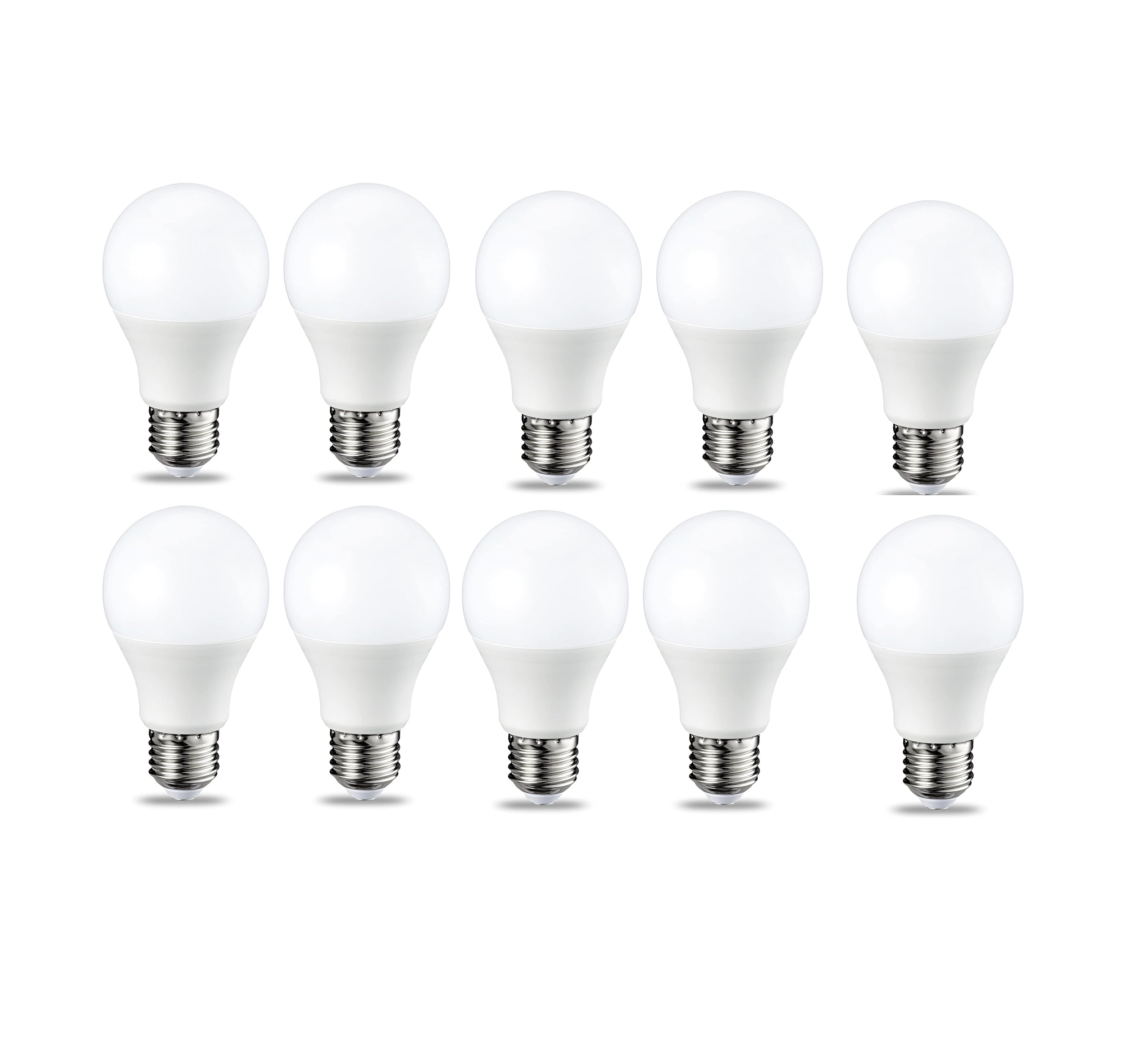 A19 E27 7W Screw Bulb, 6000K, (Pack of 6)