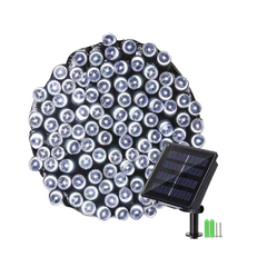 2 Pack Solar Christmas Fairy Lights 200 LED Outdoor