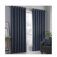 Linen Eyelet Curtains 66x54