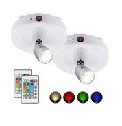 LED Spotlights Ceiling Light-Dimmable Uplight with Remote for Lighting up Painting Picture