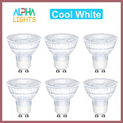 Gu10 Cool White 6000K Blub 7W (Pack of 6)