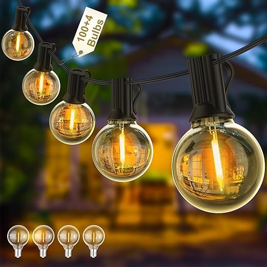 Shatterproof 50Ft LED Outdoor Festoon String Lights