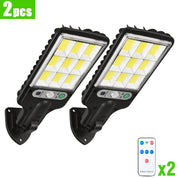 2 Pack Solar Lights Outdoor, PIR Motion Sensor Security Lights, IP65 Waterproof Garden Wall Lights