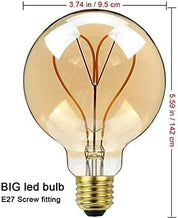 E27 LED Vintage Edison Bulb 4W Globe Spiral