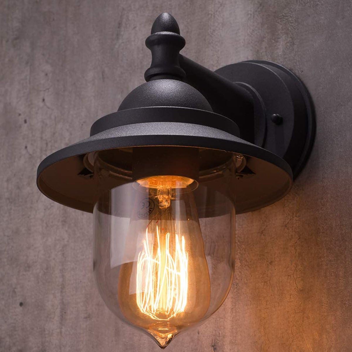 Black Vintage Outdoor Wall Light