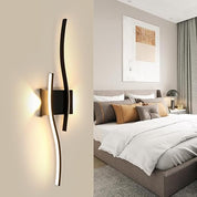 LED Wall Light Indoor – 10W Gold Modern Acrylic Wall Lamp, 3000K Warm White