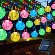 LED Ball Solar String Lights – Outdoor Retro Fairy Lights for Garden, Patio & Parties