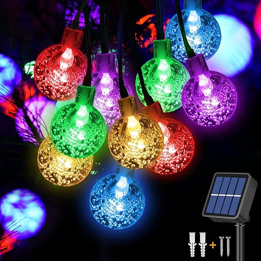 50 LED Solar Fairy String Lights with 8 Modes