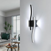 LED Wall Light Indoor – 10W Gold Modern Acrylic Wall Lamp, 3000K Warm White