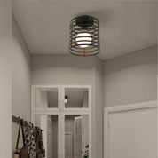 Vintage Basket Cage Metal Ceiling Light
