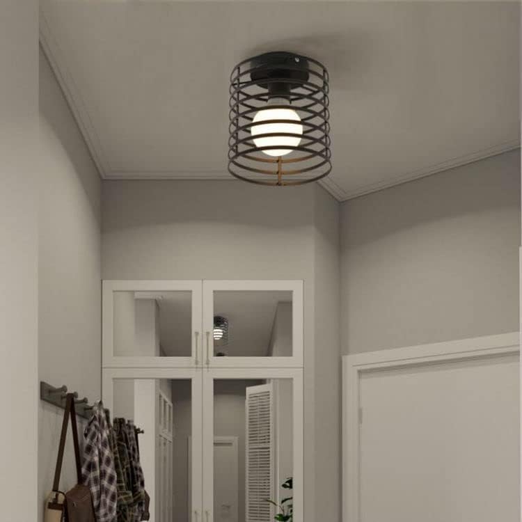 Vintage Basket Cage Metal Ceiling Light