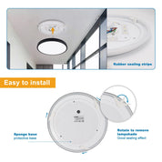 Modern Round LED Ceiling Light – 12W/18W, Waterproof, 6500K