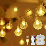 100 LED Globe Fairy Lights 15M – USB/Battery, Remote
