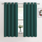 Blackout Thermal Eyelet Curtains 46x54" – 2 Panels for Bedroom & Living Room