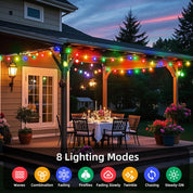 12M 100 LED Battery Operated Multicolor Globe Fairy Lights