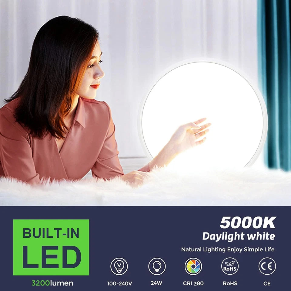 GOOWAY Round LED Ceiling Light – Waterproof Downlight Panel
