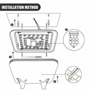 LED Ceiling Panel Light 12W-72W Modern Square Lamp