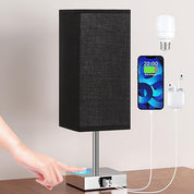 Aooshine Touch Bedside Lamp with USB A+C Charging