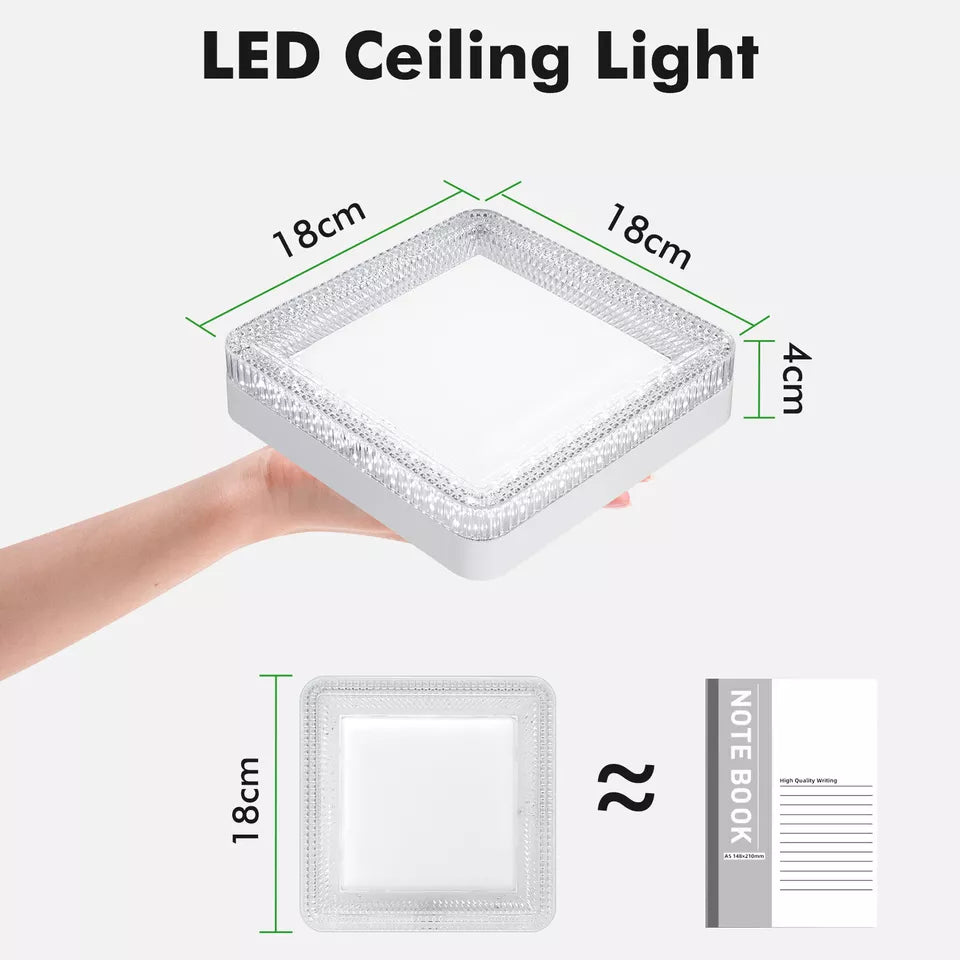 LED Round & Square Ceiling Light – 12W-48W, IP44