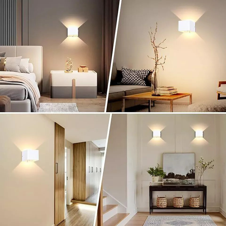 Modern Indoor LED Wall Lamp – Warm White Light, Wall Mounted, IP44 Rated