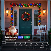 12M 100 LED Battery Operated Multicolor Globe Fairy Lights