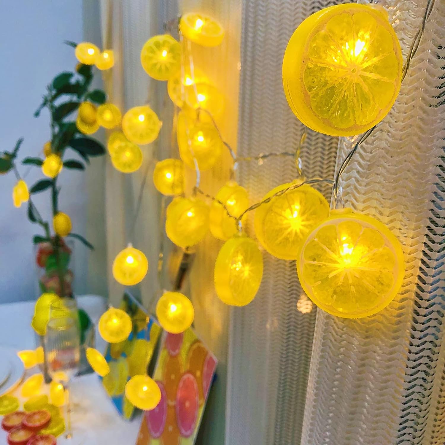 Clerance Sale - Modern 3m LED String Lights with Remote Control - 20 Warm White Lamps and 8 Lighting Modes
